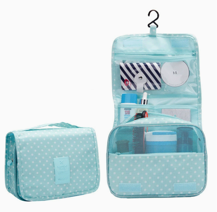 Hanging tournament travel toiletry organizer