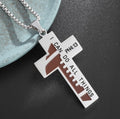 Baseball Cross Necklace – Stainless Steel Player Gift
