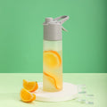 Misting water bottle for baseball game days